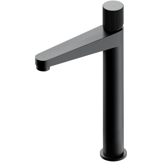 OMNIRES Bateria umywalkowa CONTOUR stojąca wysoka antracyt szczotkowa