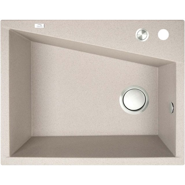 LAVEO Zlewozmywak granitowy GRENADA 1-komorowy beżowy SBG_410T