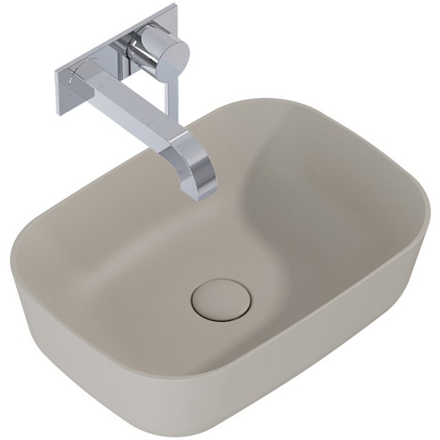 ELITA Umywalka nablatowa RENI 46x33 blat, ceram fume matt 146027
