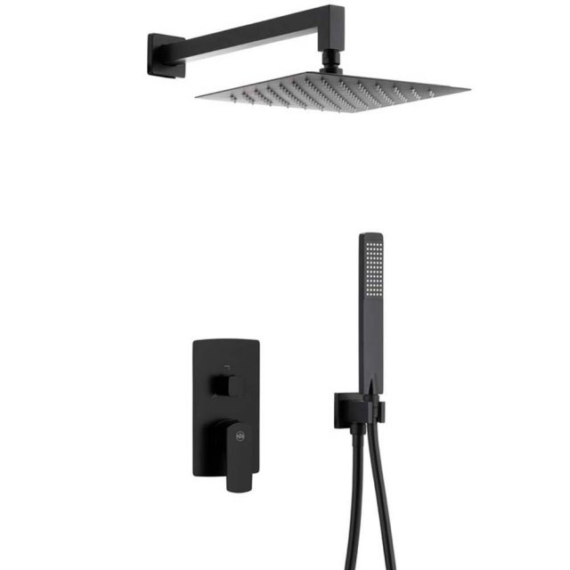 KFA Zestaw prysznicowy podtynkowy MOKAIT z baterią 3-funkcyjną czarna