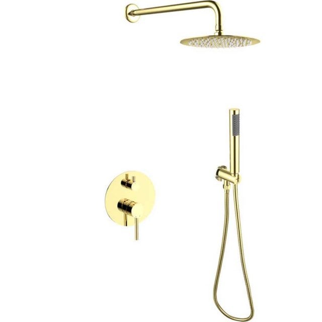 BESCO Zestaw prysznicowy DECCO / ILLUSION II jasnozłoty podtynkowy BP