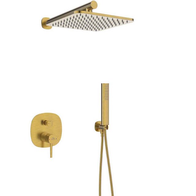 LAVEO Zestaw prysznicowy podtynkowy POLA złoto szczotkowane BAP_G0PB