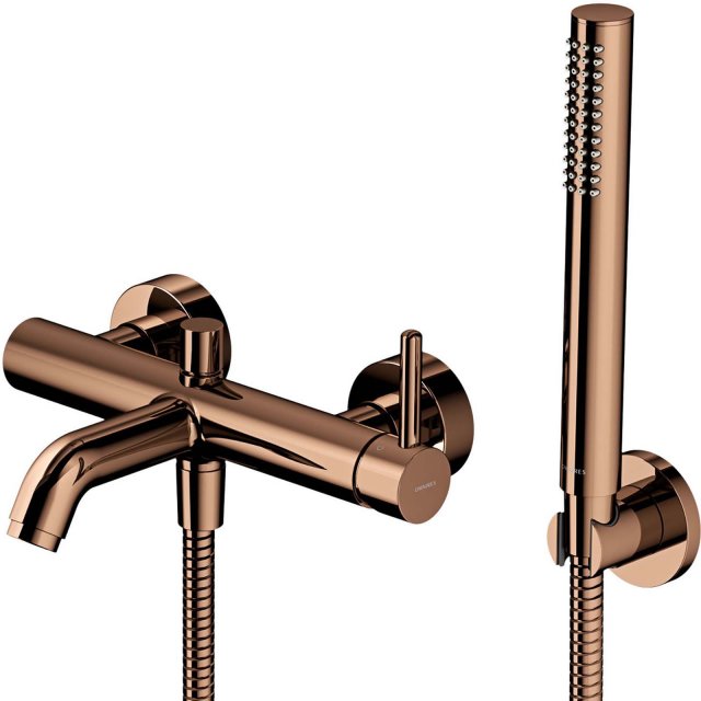 OMNIRES Bateria wannowa Y z zestawem prysznicowym miedź połysk Y1231C