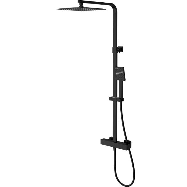 CERSANIT Zestaw prysznicowy CITY z baterią termostatyczną, prostokątn