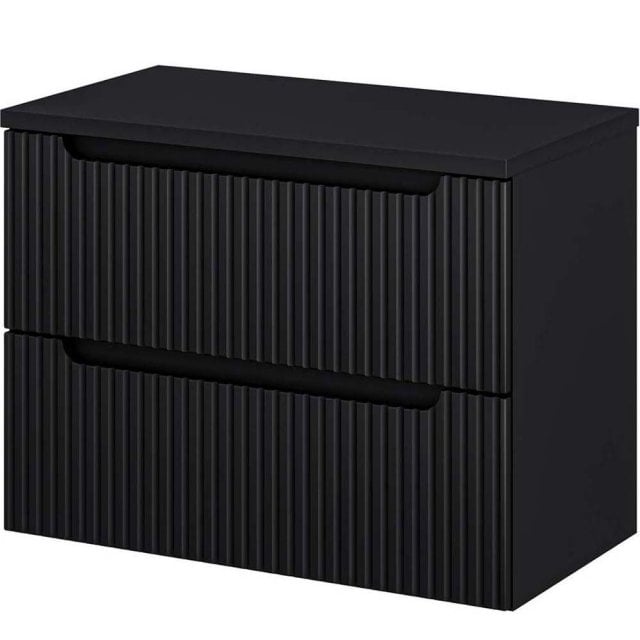 COMAD Szafka podumywalkowa NOVA BLACK z blatem 80 cm