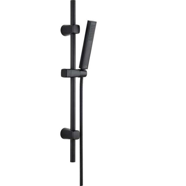 LAVEO Zestaw prysznicowy POLA z drążkiem czarny NAP_71A1
