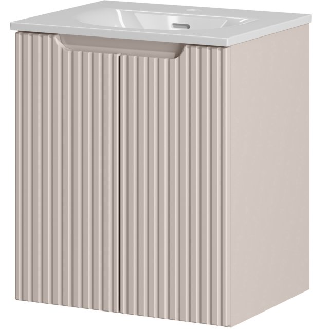 COMAD Szafka z drzwiami NOVA CASHMERE z umywalką meblową SKY 50 cm