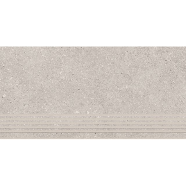 Gres szkliwiony stopnica SOFTI grey mat 29,8x59,8 gat. I