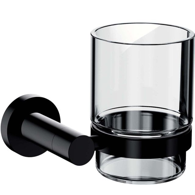 OMNIRES Kubek ścienny MODERN PROJECT czarny mat MP60320BL