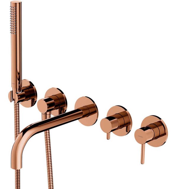 OMNIRES Bateria wannowa Y 5-otworowa podtynkowa miedź połysk Y1237-1C