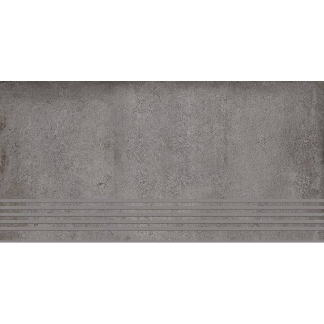 Gres szkliwiony stopnica DIVERSO grey mat 29,8x59,8 gat. I