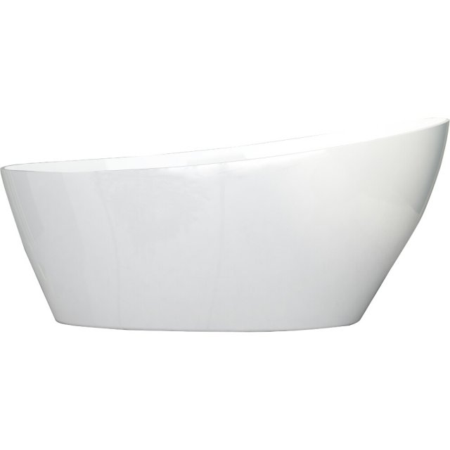 BESCO Wanna wolnostojąca KEYA 165x70 cm klik-klak chrom czyszczony od