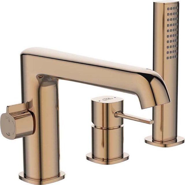 LAVEO Bateria nawannowa POLA 3-otworowa różowe złoto BAP_813D