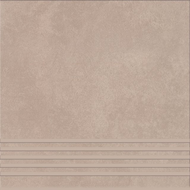 Gres szkliwiony stopnica ARES mocca mat 29,8x29,8 gat. I