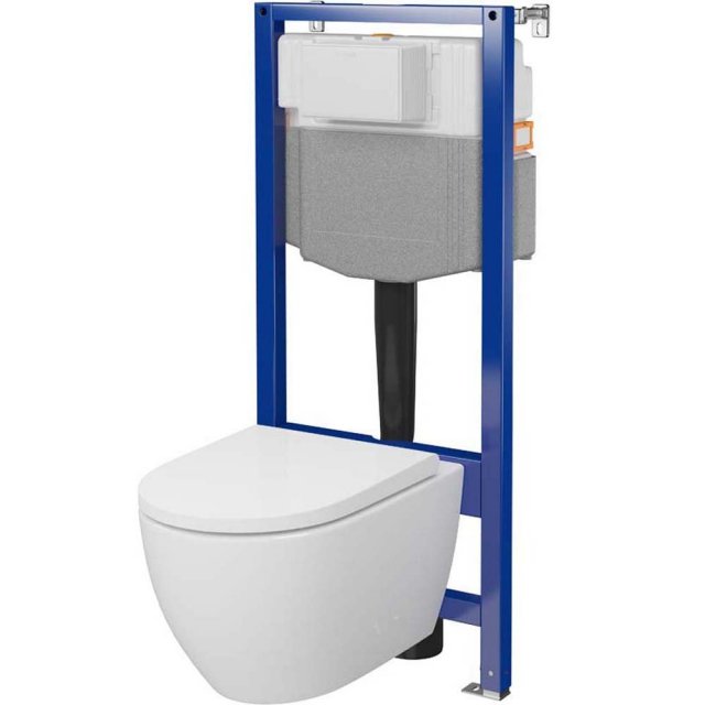 CERSANIT Zestaw podtynkowy AQUA PLUS mechaniczny z miską ZEN PRO i de