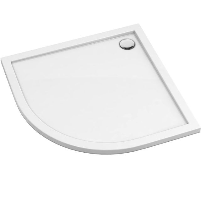 OMNIRES Brodzik półokrągły MERTON 80x4,5 biały połysk MERTON80-OBP