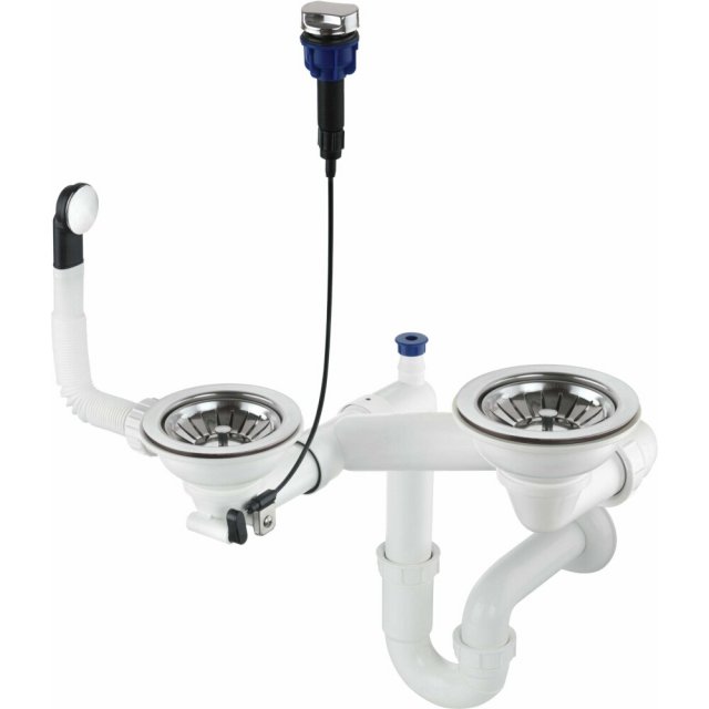 DEANTE Syfon do zlewozmywaka granitowego 1,5 i 2-komorowego SPACE-SAV