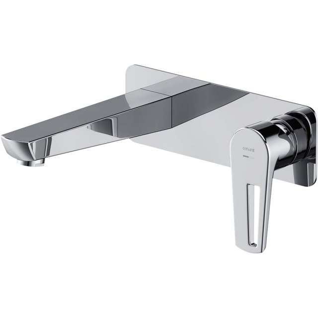 CERSANIT Bateria umywalkowa podtynkowa MILLE z boksem chrom z korkiem