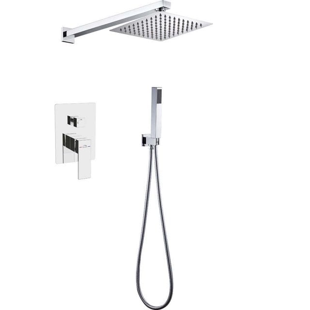 LAVEO Zestaw prysznicowy podtynkowy KVADRATO chrom BLQ_002P