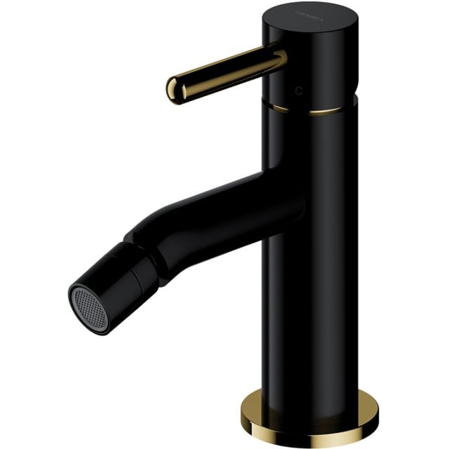 OMNIRES Bateria bidetowa Y stojąca czarno-złota Y1220BLGL