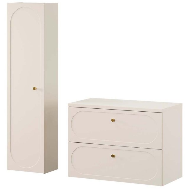 COMAD Zestaw mebli DONNA SAND szafka z blatem SAND 80 cm, słupek 35 c