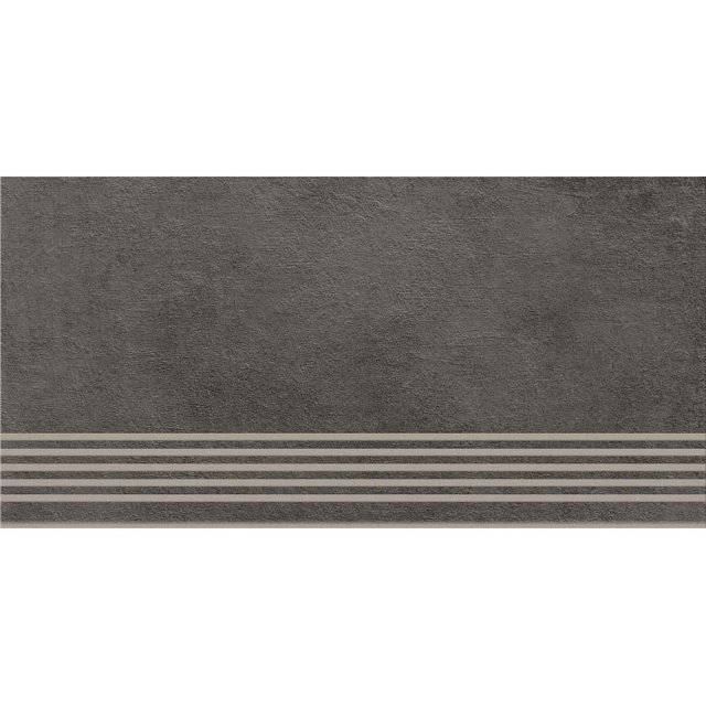 Gres szkliwiony stopnica BLEND graphite mat 29,8x59,8 gat. I