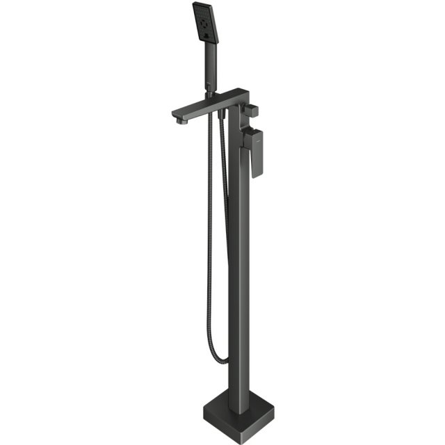 OMNIRES Bateria wannowa PARMA wolnostojąca grafit szczotkowany PM7433