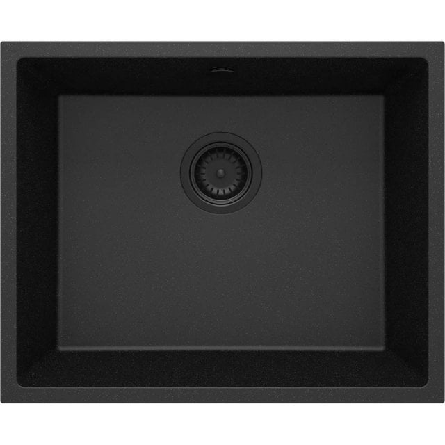 DEANTE Zlewozmywak granitowy CORDA grafit metalik 1-komorowy podwiesz