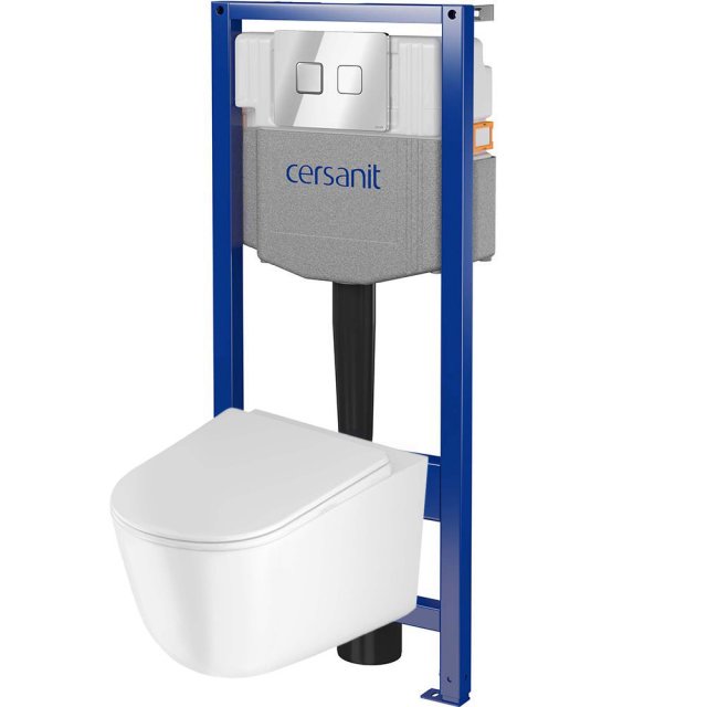 CERSANIT Zestaw podtynkowy NAVADO SYSTEM 50 pneumatyczny, miska, desk