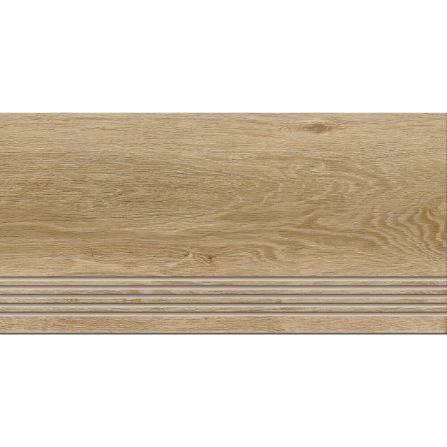 Gres szkliwiony stopnica STARWOOD beige structure mat 29,8x59,8 gat.