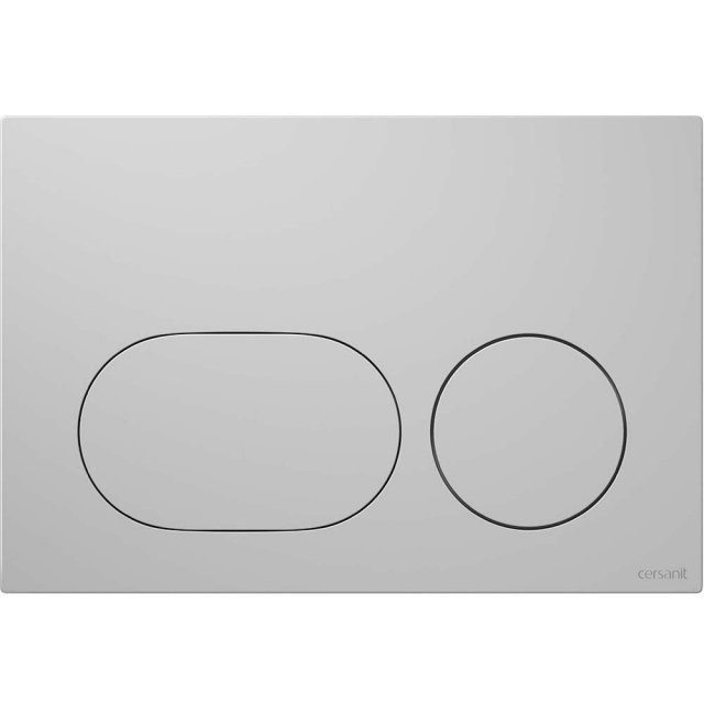 CERSANIT Przycisk spłukujący do WC DUETO mechaniczny chrom mat K97-06