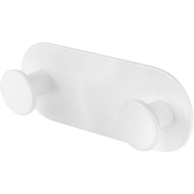 LAVEO Wieszak podwójny MIRI biały ALM_612S