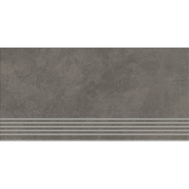 Gres szkliwiony stopnica ARES grey mat 29,8x59,8 gat. I