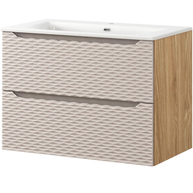 COMAD Szafka OCEAN BEIGE z umywalką meblową SKY 80 cm