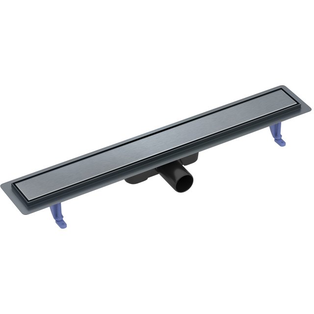 CERSANIT Odpływ liniowy TAKO 70 z rusztem dwustronnym czarny gun meta