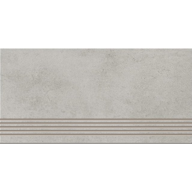 Gres szkliwiony stopnica CONCRETE DUST light grey mat 29,8x59,8 gat.