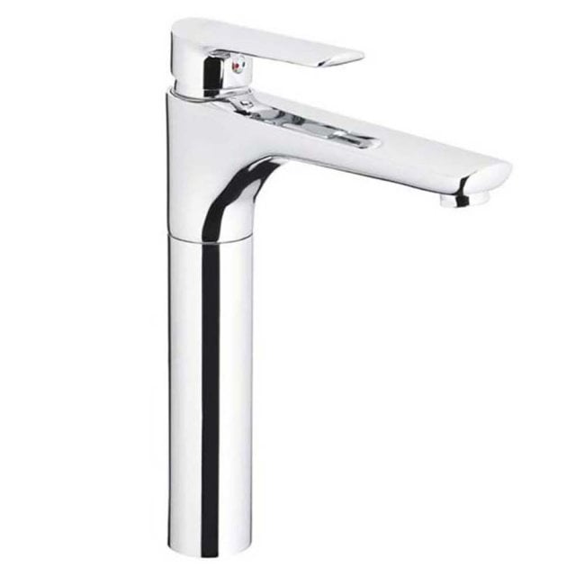 KFA Bateria umywalkowa stojąca TANZANIT wysoka click-clack chrom 5022