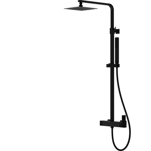 LAVITA Zestaw prysznicowy AQUILA z deszczownicą czarny