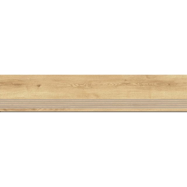 Gres szkliwiony stopnica Alaplana CONCORDE MIEL mat 30x150 gat. I