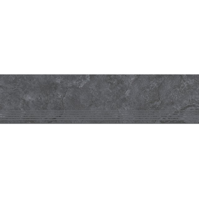 Gres szkliwiony stopnica COLOSAL graphite mat 29,8x119,8 gat. I