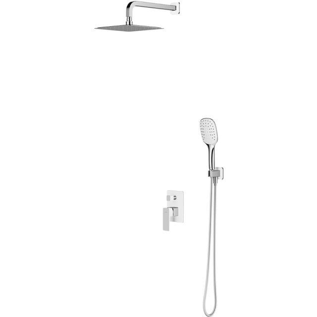 OMNIRES System prysznicowy PARMA podtynkowy chrom biały połysk SYSPM1