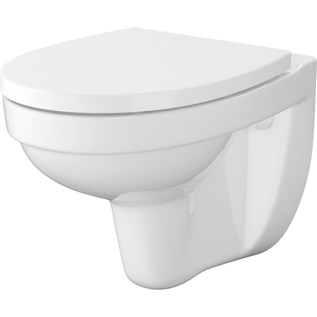 CERSANIT Miska WC podwieszana CERSANIA SET B468 z deską DELFI pp wo S