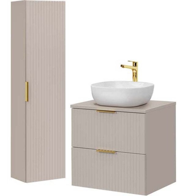 COMAD Zestaw mebli ADEL CASHMERE szafka z blatem 60 cm, umywalka SMIL