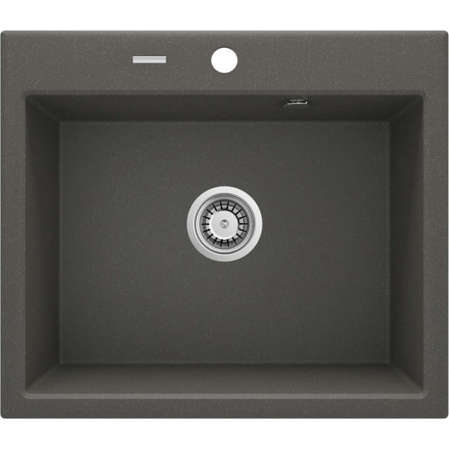 DEANTE Zlewozmywak granitowy ANDANTE antracyt metalik 1-komorowy ZQN_