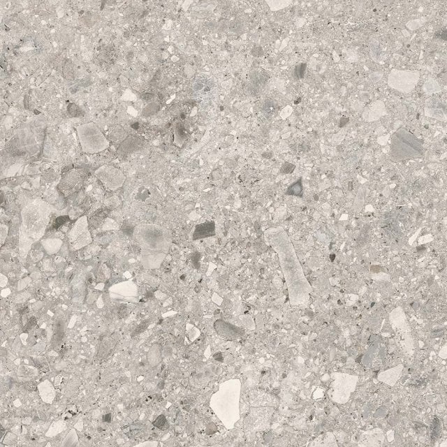 Gres szkliwiony CANDY TERRAZZO NUOVO light grey mat 59,8x59,8 gat. II