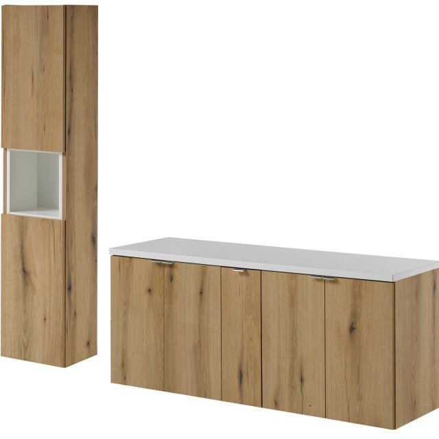 COMAD Zestaw mebli NOVA OAK 2 szafki 60 cm z drzwiami, szafka 20 cm,