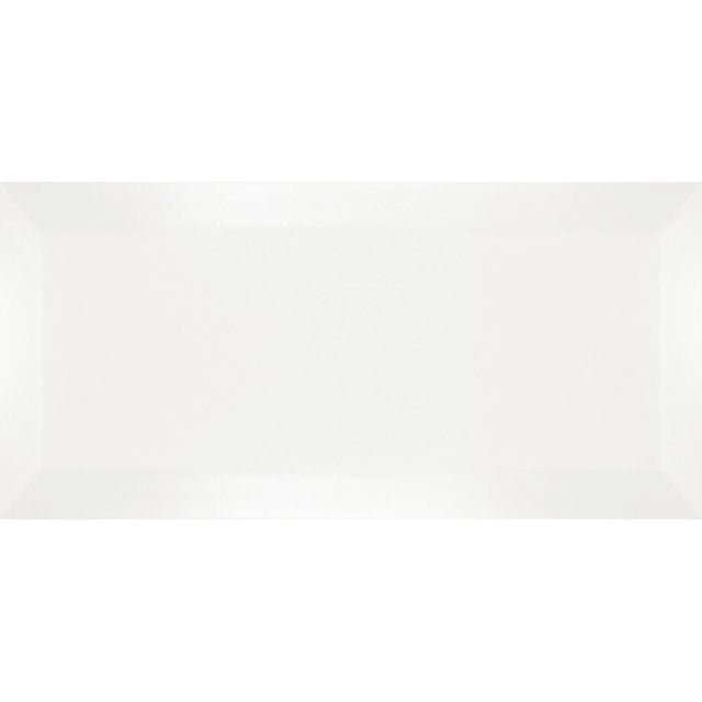 Płytka ścienna hiszpańska Ribesalbes BISEL BLANCO MATE 10x20 gat. I