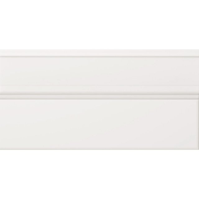 Płytka ścienna hiszpańska PALACE ZOCALO MODERN WHITE mat 15,8x30 gat.