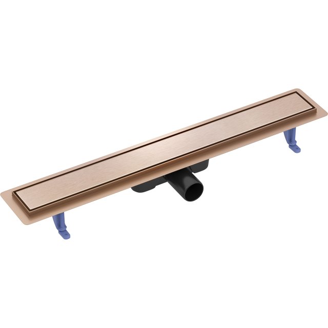 CERSANIT Odpływ liniowy TAKO 70 z rusztem dwustronnym miedź szczotkow