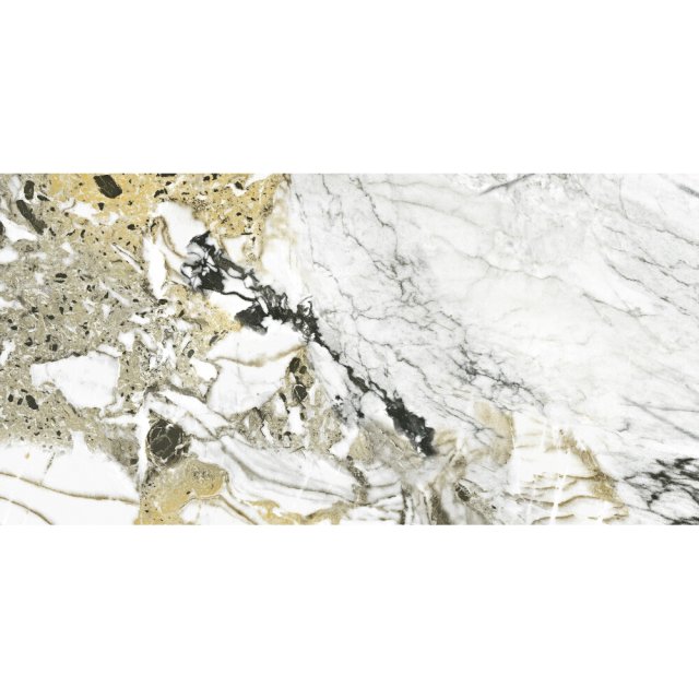 Gres szkliwiony hiszpański Pamesa CR.LUX GROTTA ORO high glossy 60x12